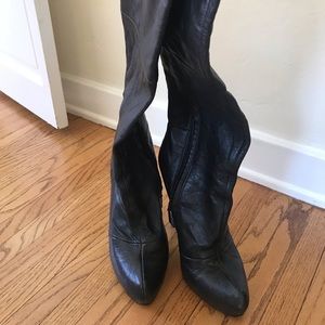 Sexy over the knee high heel boots